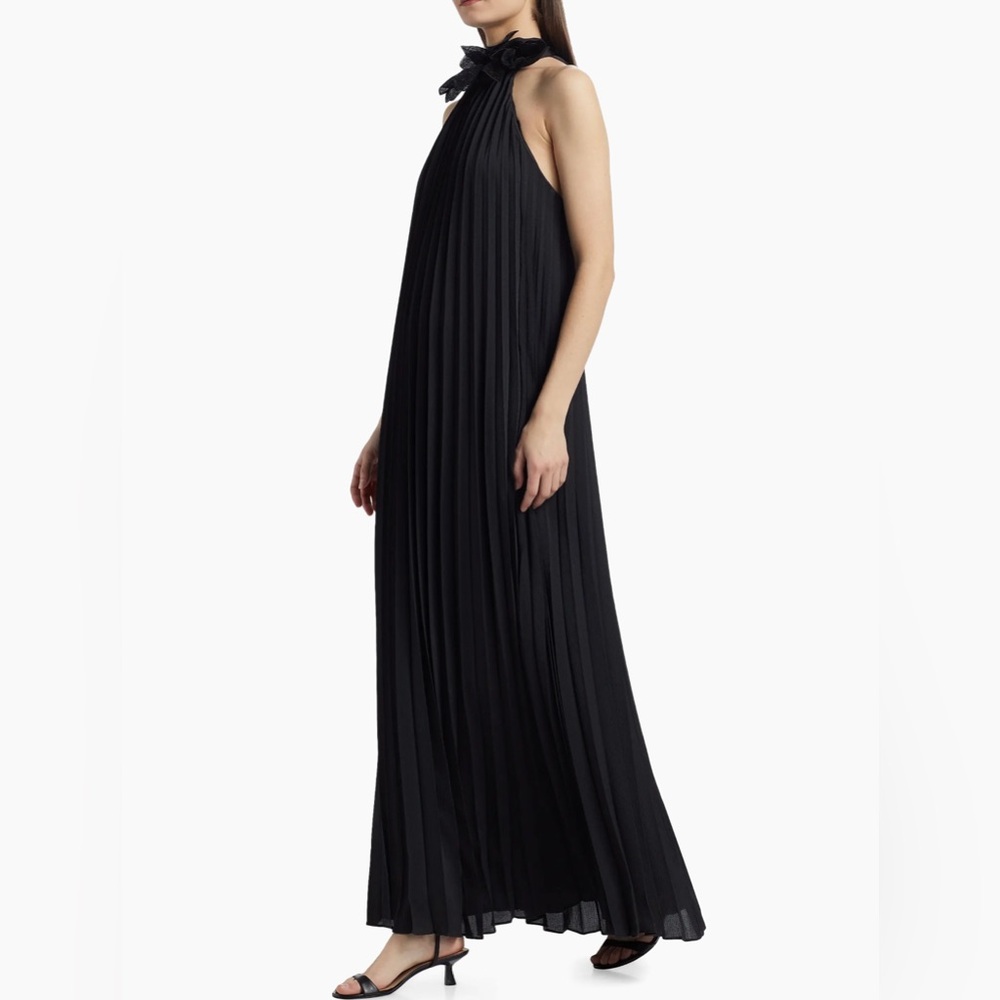 Ungaro Blakely Pleated Halterneck Gown, NWT,
$795